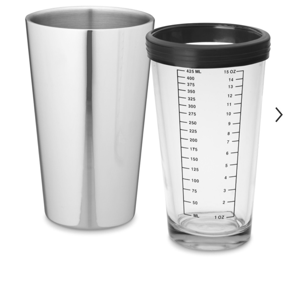 William and Sonoma Double-Walled Boston Cocktail Shaker